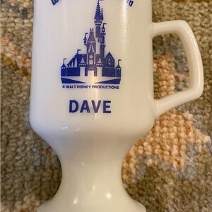 Vintage Walt Disney World Name “Dave” Color Blue‎ And White